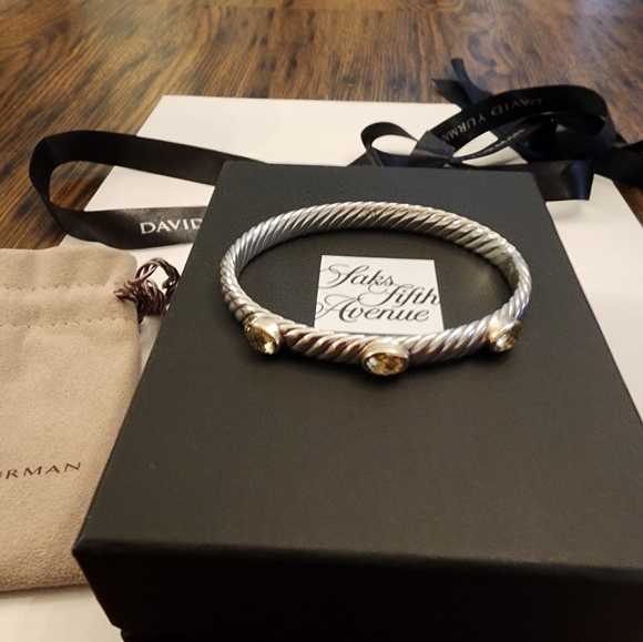 David Yurman Prasiolite hinge bracelet - Picture 3 of 8